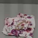 Baby Swaddle Blanket Newborn Girl Swaddle and Headband Set Purple Flowers Floral Print Wrap Shower Gift