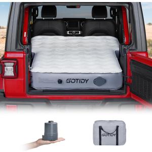 Jeep Mattress with Wireless Air Pump, 10inch SUV Air Mattress Camping Bed for Jeep Wrangler JK JKU JL JLU Unlimited 4 Door Ford Bronco Subaru Forester