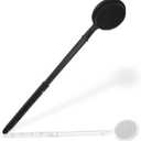 OZNER 24 Inches Silicone Back Scrubber for Shower - Extendable Long Handle Shower Brush with Dual-Sided Bristles - Exfoliating Body Scrubber for Sensitive Skin - Perfect for Men & Women (Black)