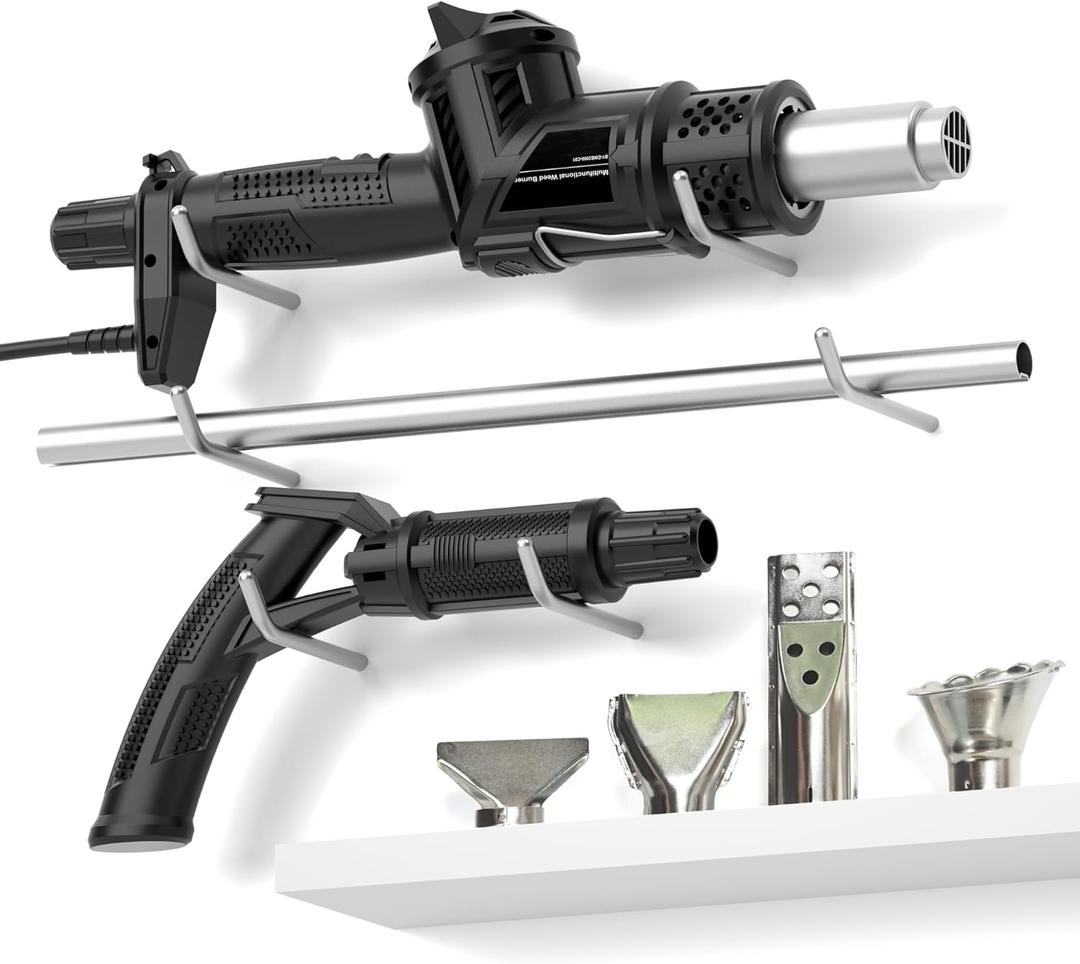 175F -1200F Electric Weed Burner with 5 Nozzles, 1500W 3 in 1 Hot Air Gun, Heat Gun & Weed Torch & Charcoal Starter for Home Repair & Lawn Care