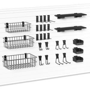 35PCS Slatwall Accessories for Garage Organization Workshop Storage