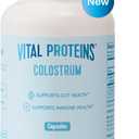 Vital Proteins Bovine Colostrum Supplement 90 Capsules for Gut Health, Immune Support with 40% IgG Premium Bovine Colostrum Superfood, Unflavored, 30 Servings
