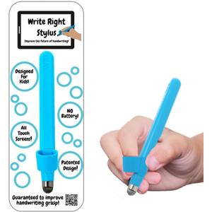 Handwriting Improvement Tool for Children, Perfect for Learning Writing Skills, Compatible with All Tablets, Montessori-Inspired Educational Stylus for Schools - Write Right Stylus