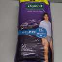 Depend Night Defense Adult Diapers, Incontinence Underwear for Men, Disposable, Overnight, Small/Medium, Grey, 26 Count