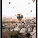 GEORHJ Poster Wall Art Print Canvas Print Painting Poster Hot Air Balloons Wall Picture Art Living Room Home Decor Modern Home and Bedroom Decoration 13×16inch