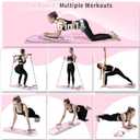 Pilates Board, Foldable Pilates Reformer Set for Home Workout with Timer, 6-in-1 Multifunctional Portable Reformer Pilates Machine at Home Pilates Equipment for Fitness, Exercise, Abs, Core Training