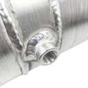 JSD 2 Gallons 6"x18" Aluminum Spun Round Gas Tank Center Fill 1/4" NPT Outlet For Mini Bike Golf Cart ,Motorcycle