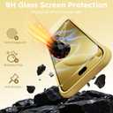 for iPhone 17 Pro Case, Compatible with MagSafe, Screen Protector +[Integrated Silicone Camera Control Button], Shockproof Protective Magnetic Case for iPhone 17 Pro 6.3", Buttercream Yellow