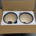 AISBUGUR Plant Pots 6 inch Ceramic Pots for Indoor Plants Set of 2 Flower Pots Unique Crackle Glaze Design Plant Pots with Drainage Hole and Saucer Come with Drainage Nets (Grey) (Gray)