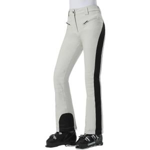 GSOU SNOW Womens Ski Pants Slim Snow Flared Snowboarding Insulated Waterproof Windproof Winter Outdoor Hiking Warm (Small, Beige)