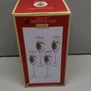 Spode Christmas Tree Gold 8.5oz Champagne Flutes (Set of 4) - Gold Rimmed Glasses, Festive Holiday Drinkware for Christmas Dinner, Wedding Gifts - Classic Holiday Glassware for Wine & Minosas