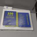 Binditek 100 Pack 12 Mil Sand-Textured Polycover - Plastic Binding Cover for Letter Size - Lightly Sanded Finish - Business Reports and Proposals - Square Corners, Un-Punched, Black