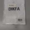 DIKFA Lingerie for Women Lace Babydoll Sleepwear V Neck Open Front Chemises Sexy Spaghetti Strap Nightgown, White, Medium