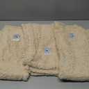 1 Pack 3 Calming Blankets Fluffy Premium Fleece Pet Blanket Soft Sherpa Throw for Dog Puppy Cat Beige Small (23" x16'')