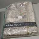 UERMEI 5x7 Area Rug Living Room Rugs - Washable Neutral Modern Abstract Soft Thin Large Rug Indoor Floor No Slip Rug Carpet for Bedroom Under Dining Table Home Office Decor - Brown Grey