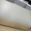 Stainless Steel Litter Box with Lid, High Sided Enclosed Metal Litter Box for Big Cats, Easy Cleaning Anti-Urine Leakage, Non-Sticky Cat Box, Front Entry Top Exit KittyBox, Includes Mat & Scoop