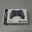 msi Force GC30V2 Wireless Gaming Controller, Dual Vibration Motors, Dual Connection Modes, Interchangable D-Pads, Compatible with PC & Android, Black