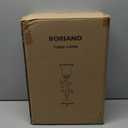 Touch Control Table Lamp with 2 USB Charging Ports, 3-Way Dimmable Bedside Nightstand Lamps, Amber Glass Shade Vintage Rural Leaf Lamp for Living Room, Bedroom, Dresser, LED Bulb Included (Bronze)