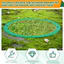 24 Inch Round Septic Tank Lid Green Covers decorative Recessed Round Septic Tank Lid with Base Hidden Sewage Basin Cover Planting Grass Pot Well with Hole for Lawn Yard Park Drainage