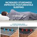 Bunkie Board Twin Size 38"x75" Bed Boards for Under Mattress - Heavy Duty Reinforced Wood Support Board with Anti-Sag Design, Fits Metal Frames/Platform Beds/Sleeper Sofas