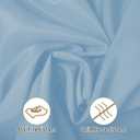 Ascoza 2pack 132 Inch Blue Mist Round Tablecloth in Washable Polyester Fabric for Wedding/Banquet/Restaurant/Parties