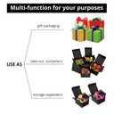 Fairlegend Small Black Gift Boxes 3.5x3.5x3.5 Black Kraft Paper Boxes for Gifts, Party Favors, Showers, Crafts, Candy Boxes, 100 Pack