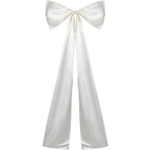 Giant Bow Decor, 19.746.1Inch Extra Large Christmas Bow Decoration Christmas Tree Topper Bows for Wedding Xmas Birthday Party (White)
