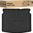 Nilight Cargo Mats for Jeep Compass 2017 2018 2019 2020 2021 2022 2023 2024 2025,All Weather Protection Heavy Duty Cargo Liners