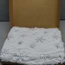 72 inch Christmas Tree Skirt, White Faux Fur Tree Skirts Thick Soft Christmas Ornaments, Extra Large Xmas Tree Skirt for Christmas Home Decorations Xmas Party Holiday Decorations