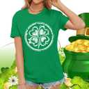 St Patricks Day Shirt Women Saint Patricks Day Shirts Irish Shamrock Tee Top (Large, Green1)