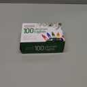 PREXTEX Christmas String Lights with Green Wire - 100 Count, 20 Ft Multicolored Christmas Tree Lights for Xmas Decorations Indoor and Outdoor - Incandescent String Light for Patios, Fences, Holidays