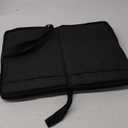 FASTMOMENT Airplane Seat Cushion Portable Travel Seat Cushion for Comfort Foldable Stadium Seat Cushion with Breathable Fabric Seat Pad Perfect for Long Flights, Office, Camping, Bleachers (Black)