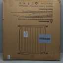 Extra Wide Baby Gate 48-53 Inch, Tension Mounted No Drilling, Pressure Mounted Indoor Safety Gate for Stairs & Doorways - Metal Design for Kids and Pets, White