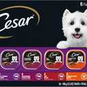 Cesar Wet Dog Food Classic Loaf in Sauce Grilled Chicken, Filet Mignon, Porterhouse Steak, Beef, Chicken & Liver and Turkey Variety Pack 3.5 oz. Easy Peel Trays (36 Count, Pack of 1)