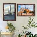 SESEAT 24x32 Picture Frame Brown, Poster Frames Wall Decor Hanging, 1 Pack