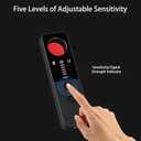 2 x Spy Camera Detector, Hidden Camera GPS Tracker Detector, 7 in 1 Bug Sweeping Device with Vibration Sound Alarm, Hidden Devices Finder, Best for Travel, Car, Office, Hotel, Bath (Black)