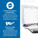 SANT1755TBK - Ultrafold Fusion C-fold amp; Multifold Towel Dispenser, 11 1/2x5 1/2x11 1/2, Black