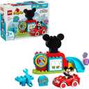 LEGO DUPLO Disney Mickey Mouse Clubhouse & Car Building Kit - Color Sorting Sensory Toy with Spinning Wheel - Toy for Toddlers, Girls, and Boys, Ages 2+ - Birthday Gift for Preschoolers - 10454