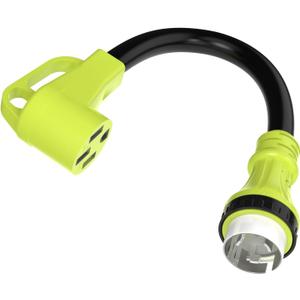 50 Amp Twist Lock Adapter with Grip Handle, NEMA SS2-50P Male to 14-50R Female Adapter, Heavy Duty RV Power Cord Adapter, 50 Amp Adapter for Generator Dryer Welder EV STW 6/3+8/1 AWG(1.5FT 125/250V)