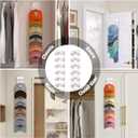 2 Pack Hat Organizer for Baseball Caps, Hat Rack for Wall with Strong Adhesive, Hold Up to 20 Hats, Hat Rack for Door Closet, Multi-Tier Hat Organizer, Two Mounting Options (White)