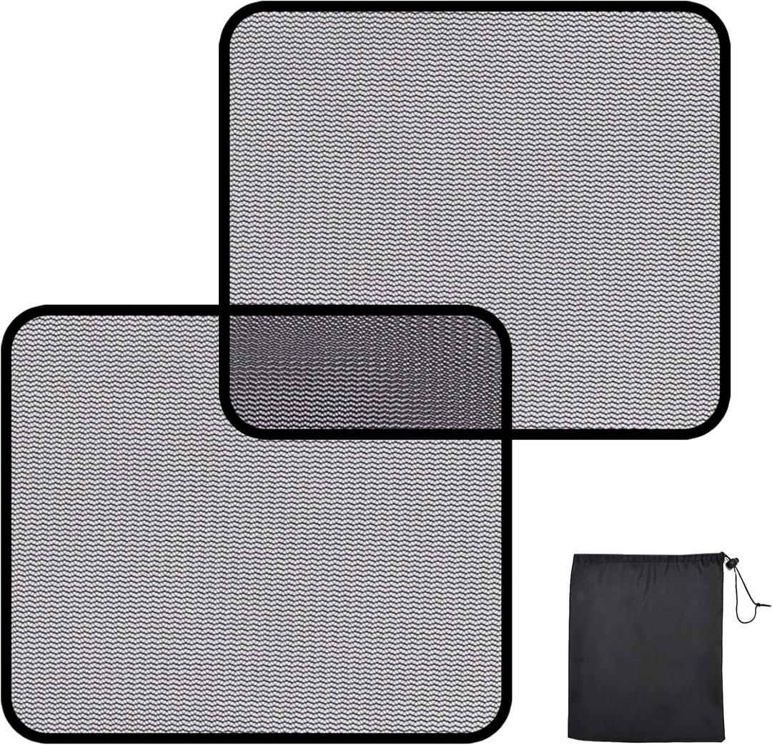 ZATOOTO Car Window Shades Car Window Shade for Baby Transparent Sun Blocker UV & Anti-Glare Protection for Camping, Napping, and Relaxing Auto Covers 2 Pack,15.75 * 13.78 in