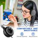 24 Pack Classroom Headphones Bulk Student Headphones with Microphone Kids Earphones for School, Adjustable over Ear Head Phones Class Set Earbuds Wire Earphones for School Students Kids (Black)