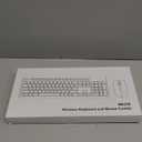 Wireless Keyboard and Mouse Combo, Full Size Silent Ergonomic Keyboard and Mouse, Long Battery Life, Optical Mouse, 2.4G Lag-Free Cordless Mice Keyboard for Computer, Mac, Laptop, PC, Windows (Black)