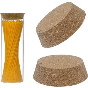 Large Corks  2 Pack Conical Wooden Bottle Caps 3.54.3 Inch Diameter Suitable for Wine Glass Bottles Cans