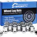 Set of 20, 12x1.5 Radius Lug Nuts with Ball Seat Compatible with Honda Acura Factory Alloy Wheels (0.96 In (24.5mm))