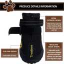 Expawlorer Dog Shoes for Large Dogs, Dog Shoes for Hot Pavement, Hiking Walking, Anti-Slip Rugged Sole,Waterproof Dog Booties for Outdoor Rain Days, All Weather Dog Boots & Paw Protectors (Black)