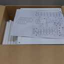 Bamboo Free Standing Shoe Rack Shelf Multi Tier Tall Wooden Stackable Shoes Rack Organizer for Closet Front Door Entrance Narrow Vertical Shoe Storage (White, 12 Tiers)