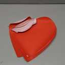 100 Pcs Red Heart Placemats Disposable Paper Table Decorations Indoor Red Heart Shape Placemats for Valentine Mother's Day Wedding Bridal Holiday Birthday Party Kitchen Dinner