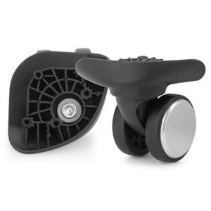 Zoofen Luggage Wheels Replacement with 5 Screw Holes 2 pcs Suitcase Wheels Wear-Resistant Carry On Spinner Wheels(ZA-137)