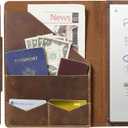 CoBak Premium Genuine Cowhide Leather Case for Remarkable Paper Pro 11.8" (2024)  Slim Magnetic Back Cover with Auto Sleep/Wake, Folder Design, Corner Protection, and Safety Buckle. Genuine Leather